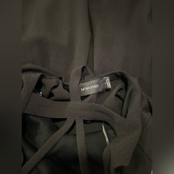 MINKPINK: Don't Cross Me Dress Fit & Flare A-line Black Dress size Small - Picture 6 of 9